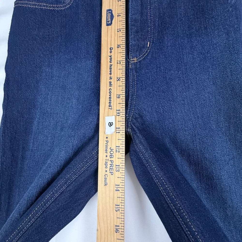 LOFT Wide Leg Jeans Womens 4P Dark Wash High Rise Denim Minimalist Classic